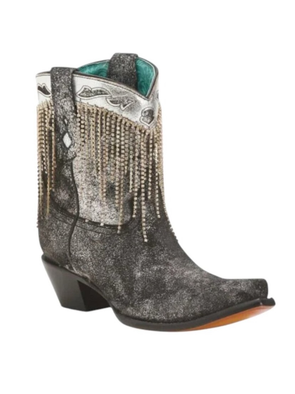 CORRAL BOOTS Made In Mexico Leather Embroidery And Crystals Western Boots